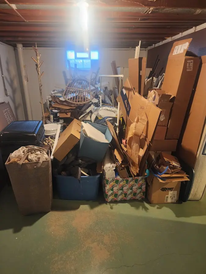 Roll-off dumpster container at job site for Roll Off Dumpster Rental in Eufaula